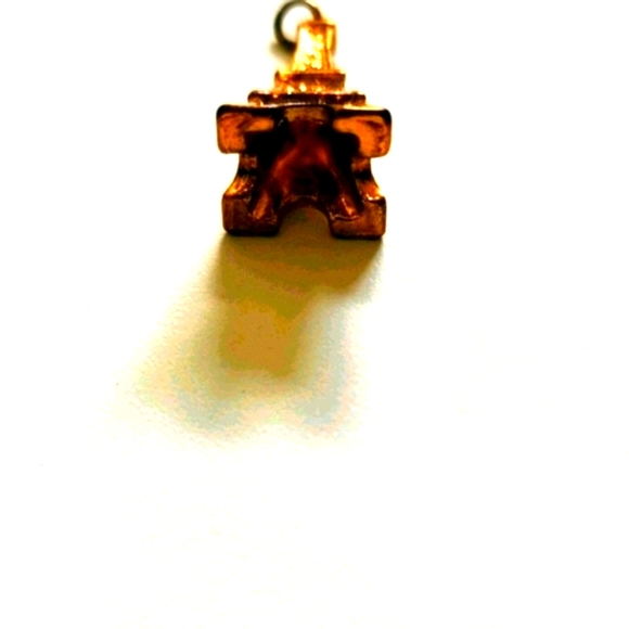 Rose Gold Eiffel Tower Small Pendant - Picture 3 of 5